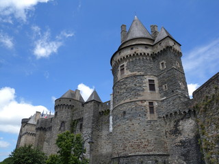Fototapeta na wymiar Die Burg Vitré in der Bretagne