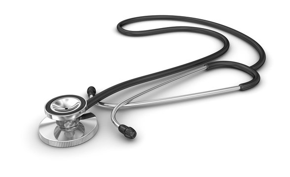 Stethoscope in white background