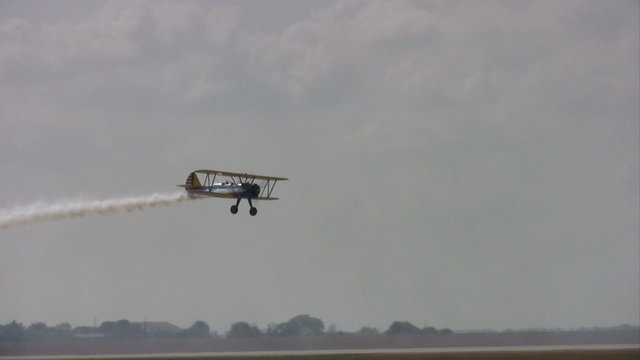 Airshow Bi-Plane maneuvers San Antonio Texas HD