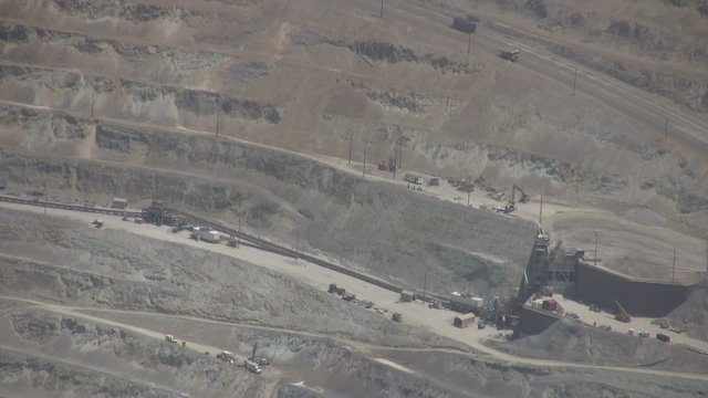 Kennecott Copper Mine Crusher Zoom Out HD