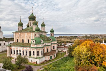 Fototapeta na wymiar Goritsky monastery of the assumption in Pereslavl Zalessky, Yaroslavl Region, Russia