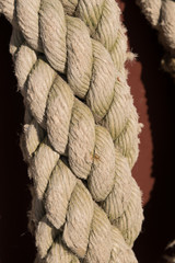 Old worn rope background