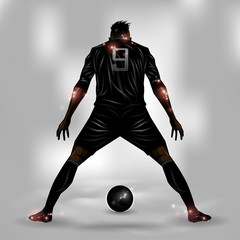 Soccer player ready to shoot © kgbobo