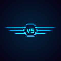 Versus Logo. VS Vector Letters Illustration. Competition Icon. Fight Symbol.