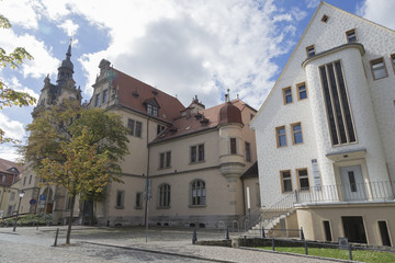 Fototapeta na wymiar Rathaus und Schloss
