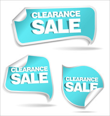 Clearance sale labels