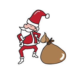 Charistmas Santa and bag