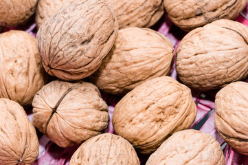 Close-up su gruppo di noci