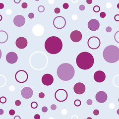 Seamless decorative vector background with polka dots