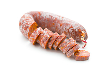 sliced chorizo sausage