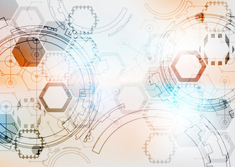 Color design layout. Abstract technology project.