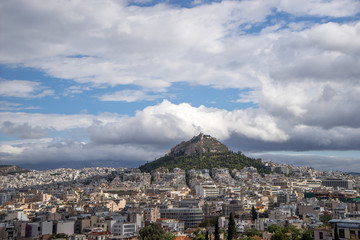View of Athens and Mount Lycabettus