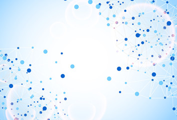 Abstract polygonal background with connecting dots and lines.