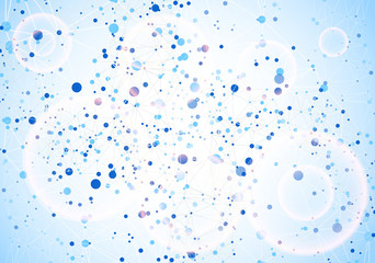 Abstract polygonal background with connecting dots and lines.