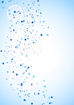 Abstract polygonal background with connecting dots and lines.