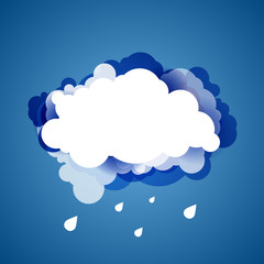 Blue sky with clouds.