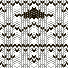 knitting seamless pattern vector illustration
