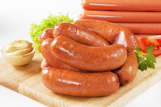 variety of sausages