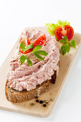 bread and ham spread