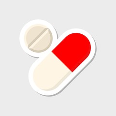 Pills icon sticker
