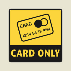 Credit card icon or sign