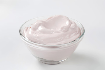 white cream in a bowl