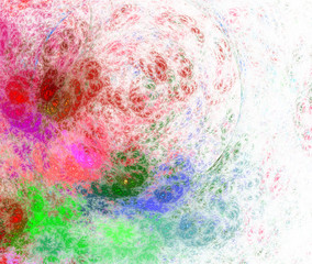 Абстрактный фон в зеленых и красных тонах