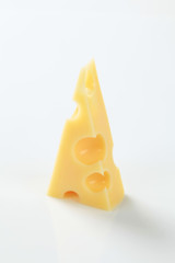 piece of Emmentaler cheese