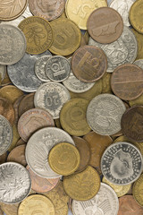 Old European coins.