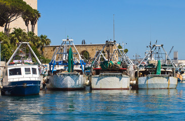 Panoramic view of Brindisi. Puglia. Italy.