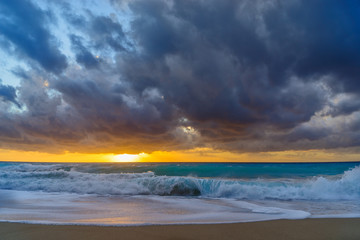 Obraz na płótnie Canvas azure, background, beach, beautiful, blue, calm, calming, clear,