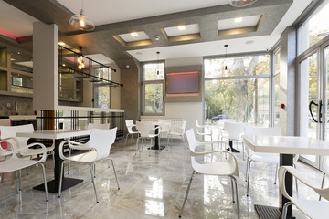 Cafe bar interior