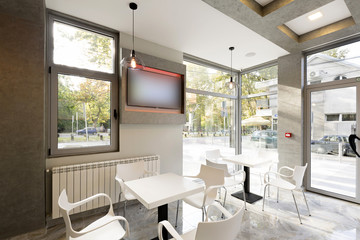 Cafe bar interior