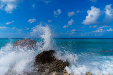 Agios Nikitas beach on Lefkas island
