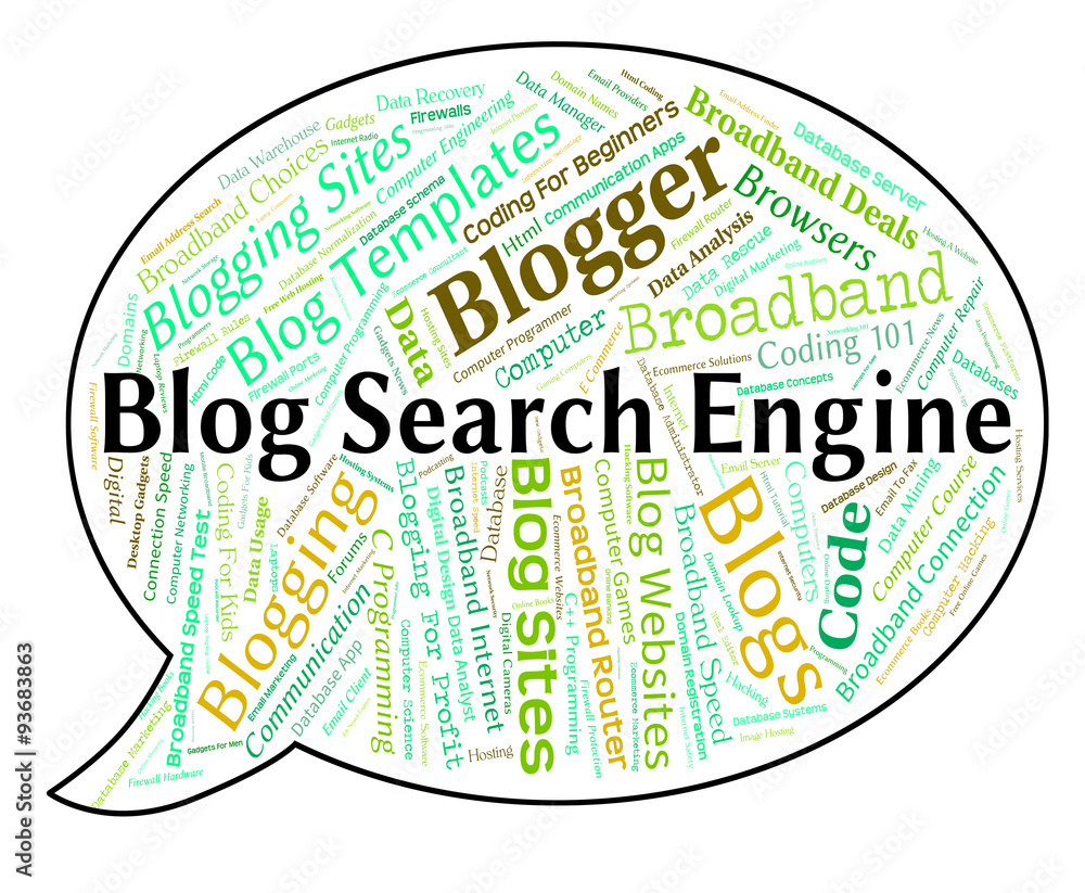 Poster blog search engine means gathering data and analysis