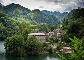 Small ancient Italian village