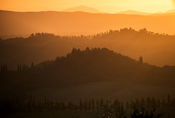 Obraz premium Scenic sunset landscape