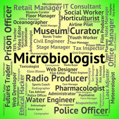 Microbiologist Job Shows Cell Physiology And Bacteriology