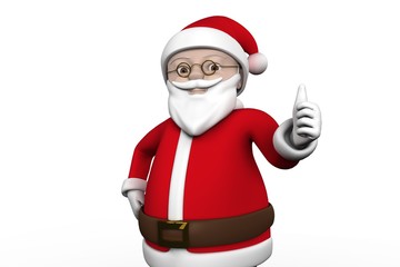 Cute cartoon santa claus