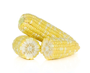 fresh corns isolate on white background