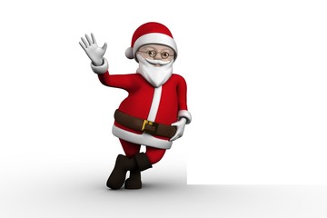 Cute cartoon santa claus