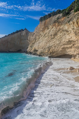 View over Porto Katsiki beach in Lefkas island