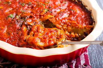 Vegetable and cheese bake