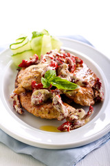 Creamy sun dried tomato pesto chicken