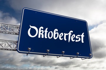 Obraz premium Composite image of oktoberfest graphics