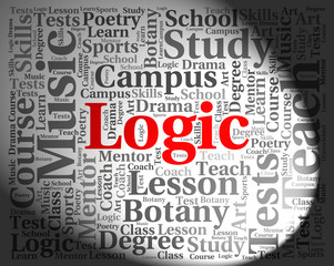 Logic Word Shows Common Sense And Logically