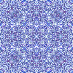 Blue traditional seamless pattern with ethnic elements. Royal texture for textile, wallpapers, advertisement, page fill, book covers etc. Boho-chic fabric background 