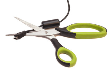 Scissors and USB Cable