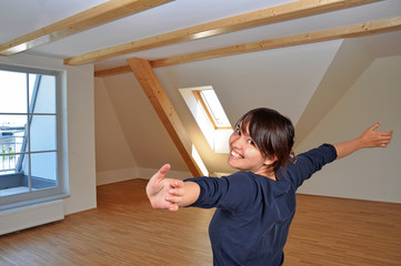 Innenausbau, Dachwohnung, neue Wohnung