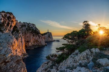 Lefkas island lighthouse Greece